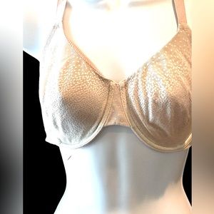 Wacoal Beige Soft Cup Bra With Underwire Adjustable Straps Size 36DD